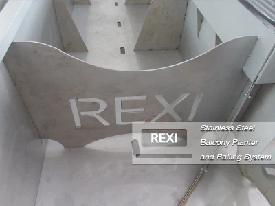 Stainless Steel Balcony Planter And Railing System